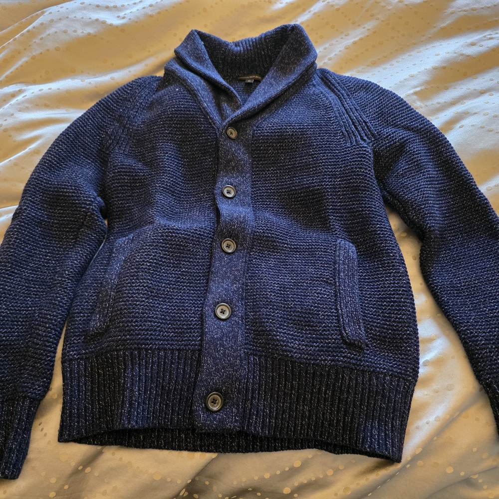 Banana Republic Navy Cardigan Sweater